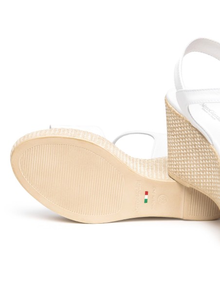 Nero Giardini sandalo con zeppa in corda